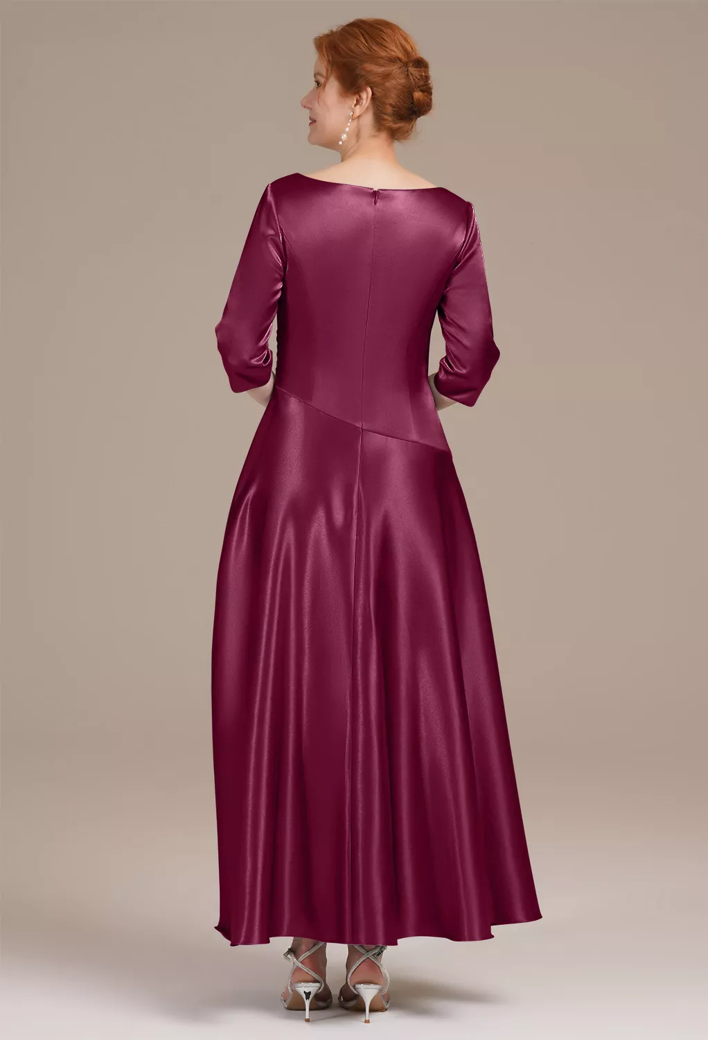 AW Psaltery Burgundy  Mother of the Bride Dresses